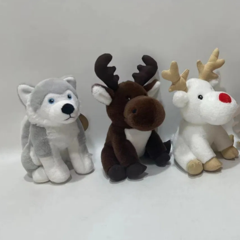 Snow Animal Plush Toys Merry Christmas