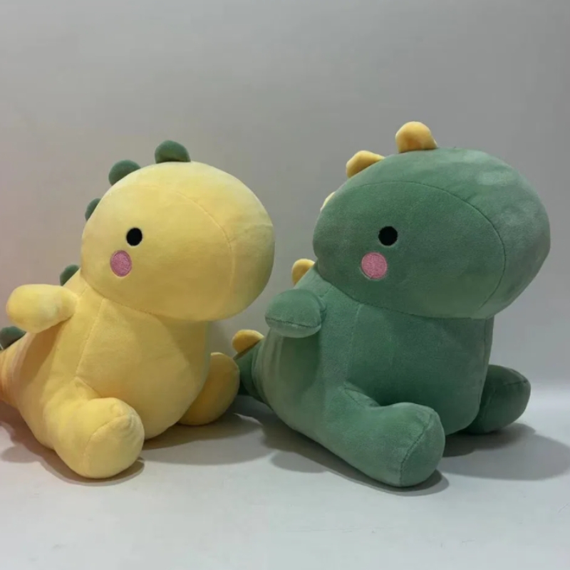 3 Clrs Super Soft Plush Dinosaurs Toys