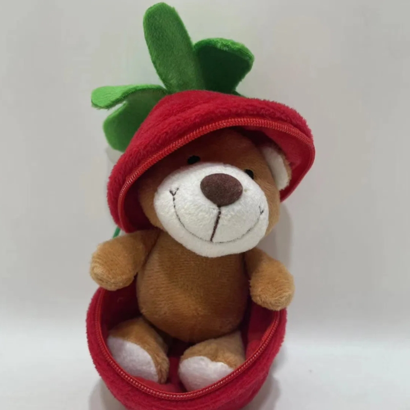 New Small Plush Toy Strawberry Bear Egg Fun Multi-Play Toys