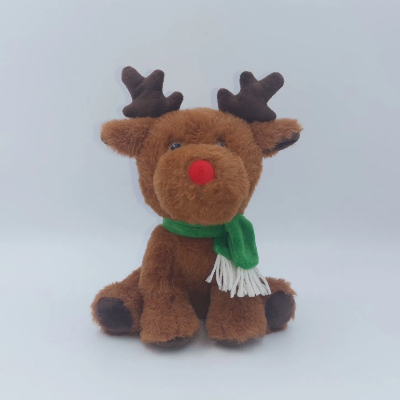 Christmas Series Cute Deer Plush Toy Holiday Gift