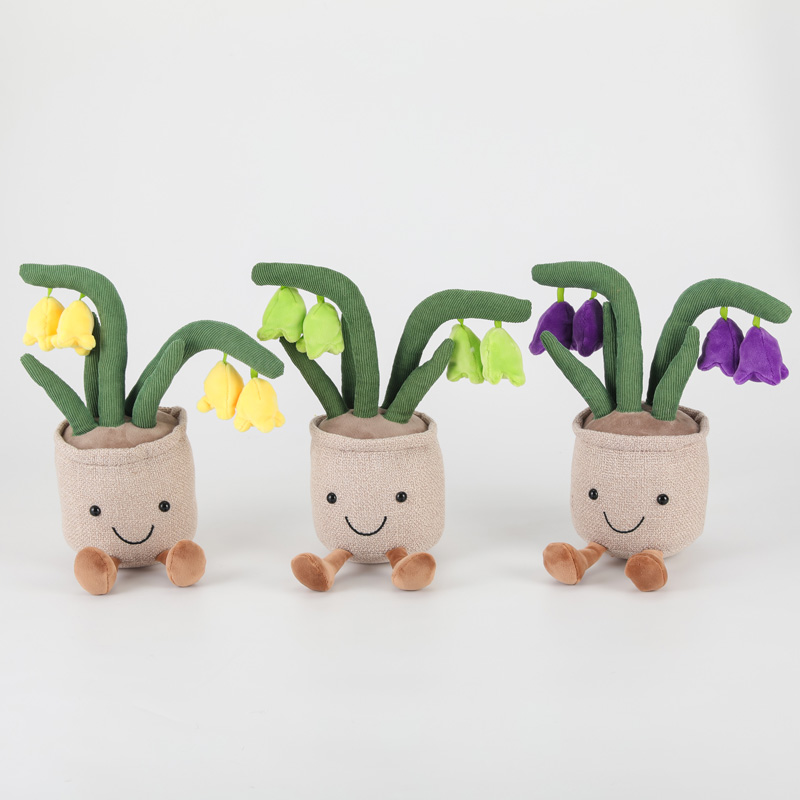 Best Quality Succulent Potted Plush Toy Custom Plants Flower Plush Home Decorations